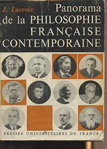 Panorama de la philosophie française contemporaine book