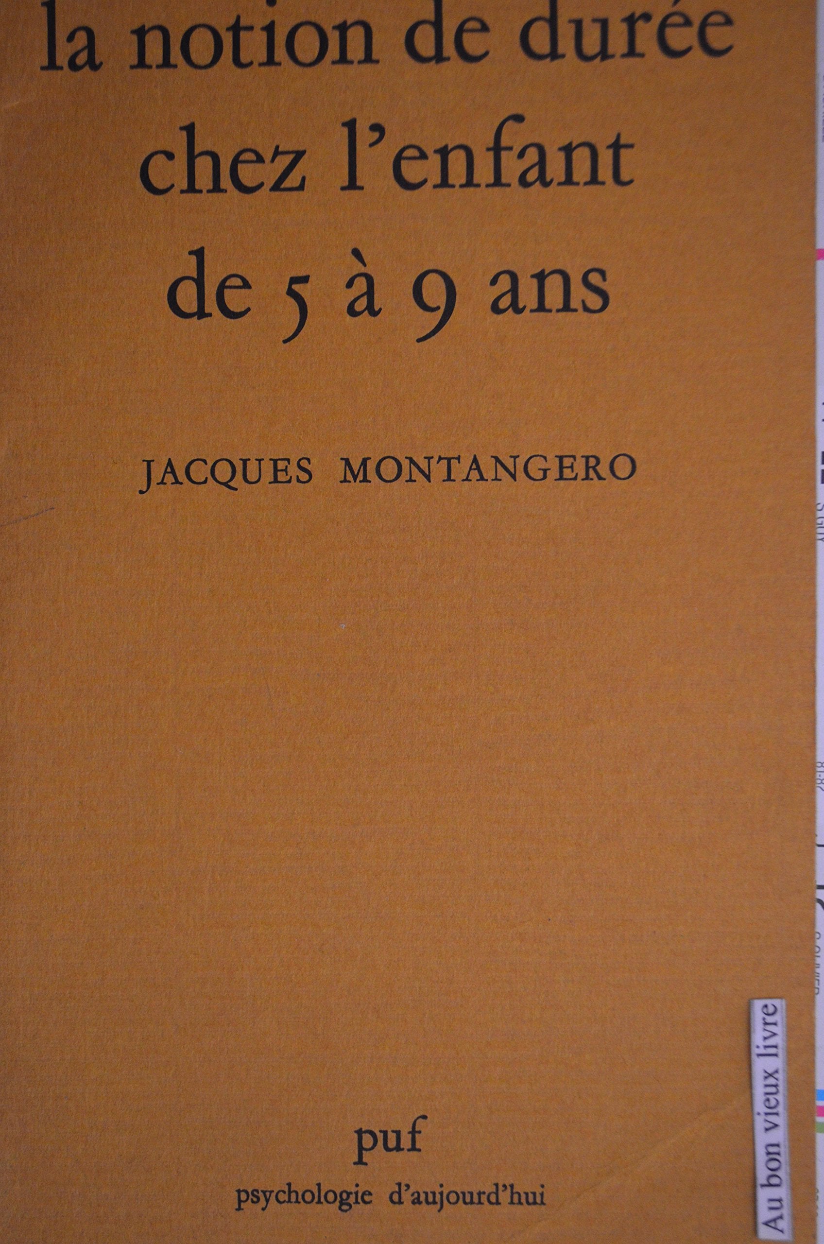 La Notion de durée chez l'enfant de 5 à 9 ans Books