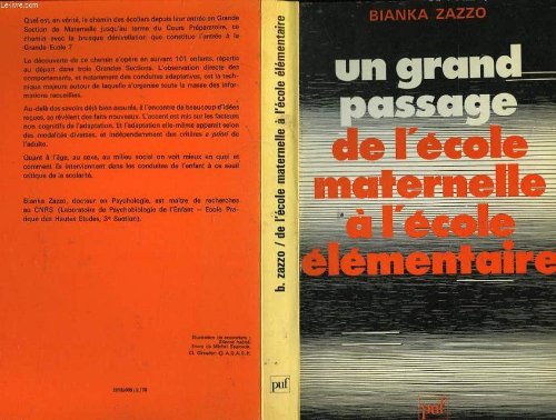 Un Grand passage: de l'école maternelle à l'école élémentaire book
