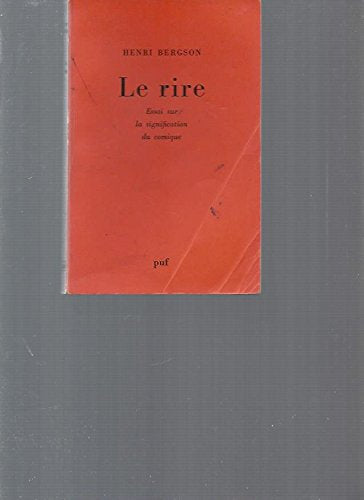 Le Rire essai sur la signification du comique book