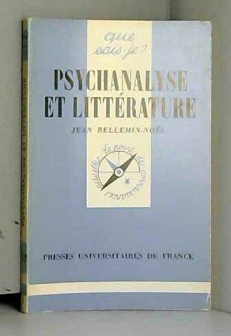 Psychanalyse et litterature book