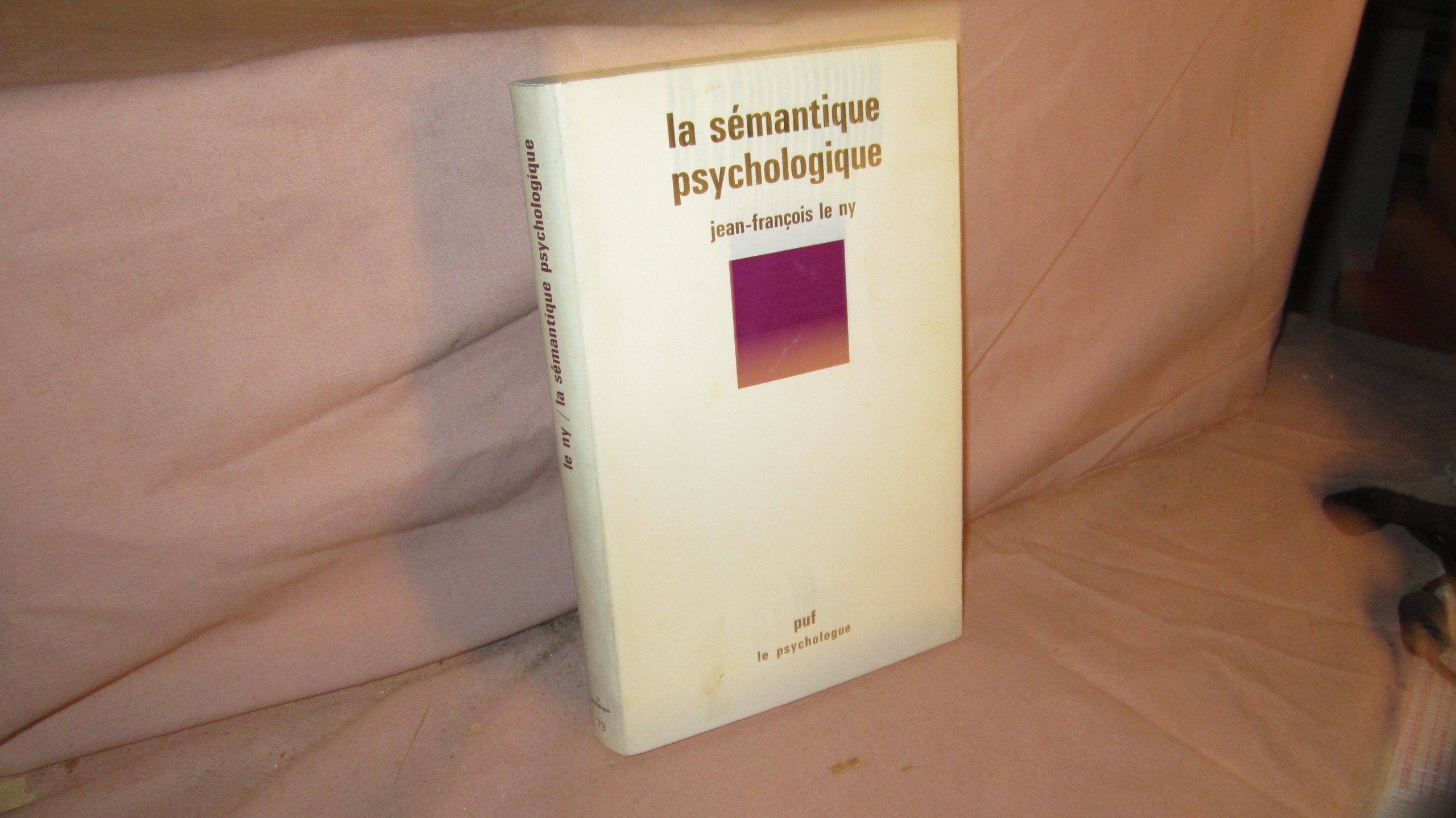 La Sémantique psychologique book