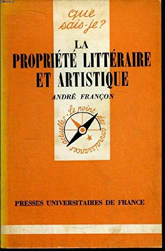 Propriete litteraire et artistique book