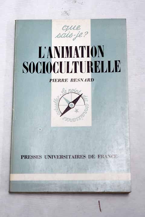 L'Animation socio-culturelle book