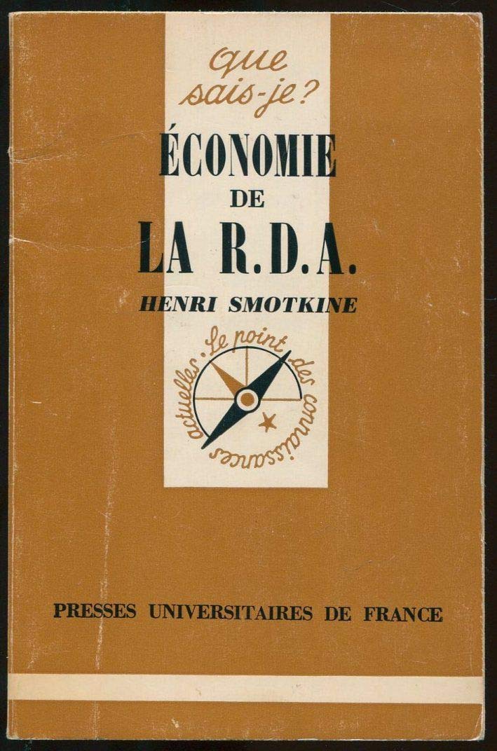 Economie de la R.D.A. Mathematics