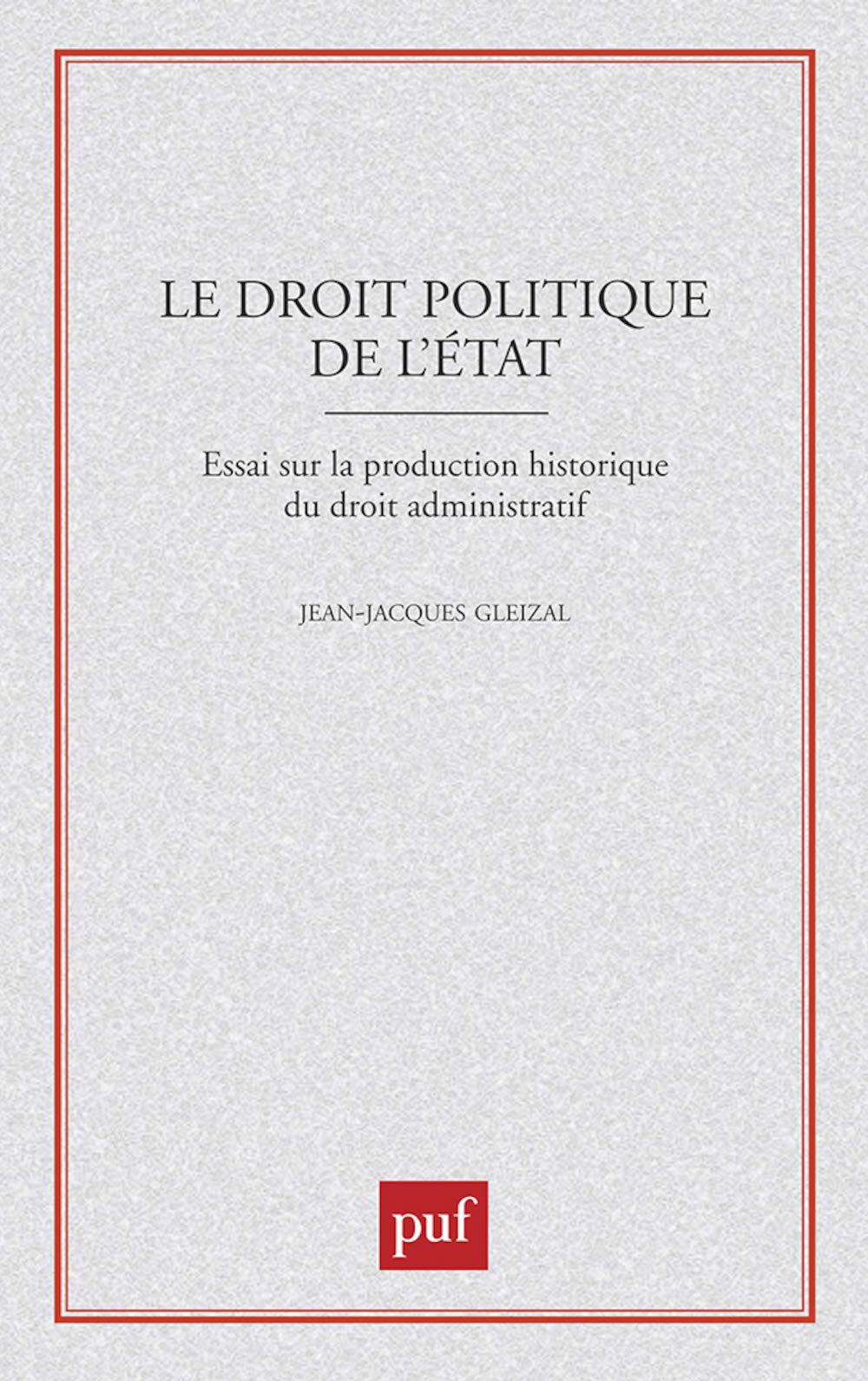 Le droit politique de l'État book