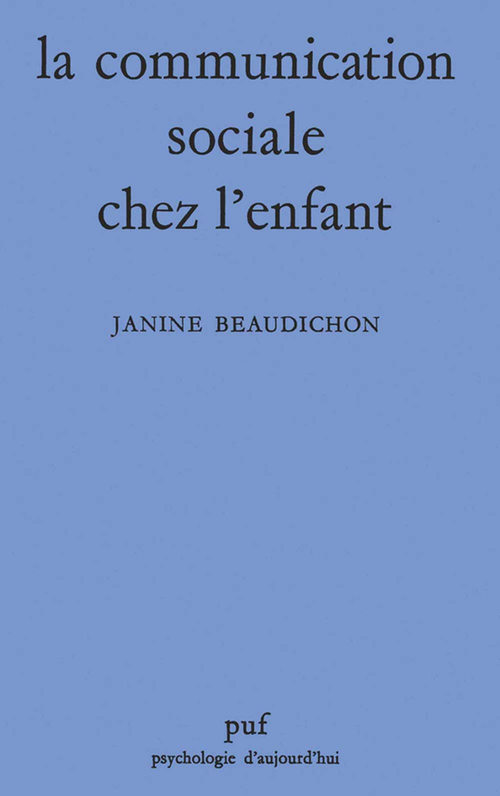 La Communication sociale chez l'enfant book
