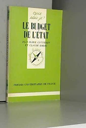 Le Budget de l'Etat Books