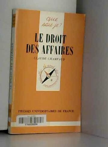 Le Droit des affaires (Que sais-je) Books