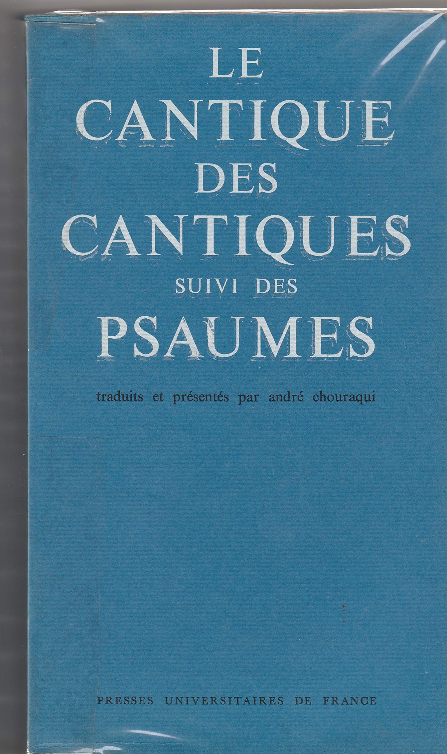 Le Cantique des cantiques. Psaumes book