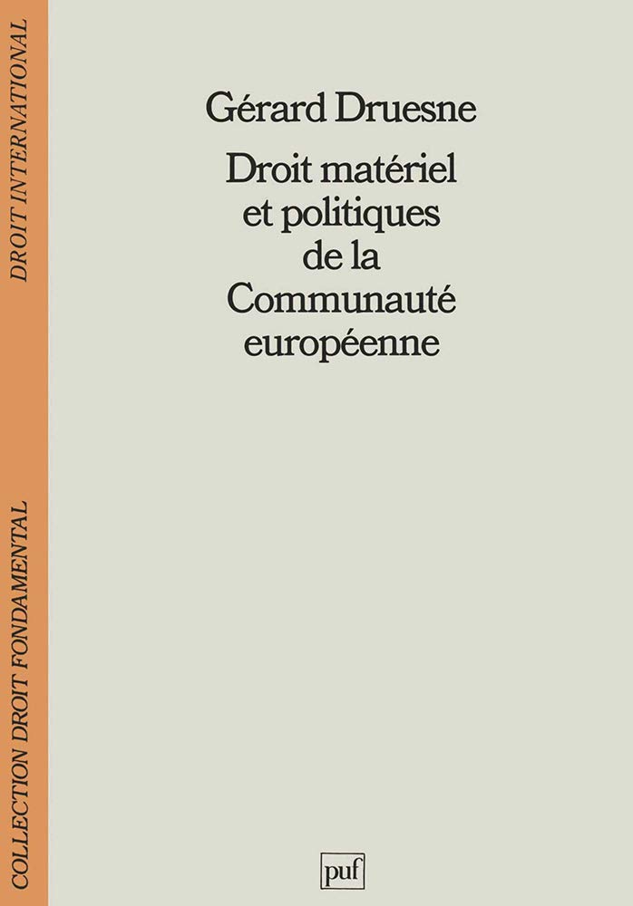 Droit de l'Union européenne et politiques communautaires book