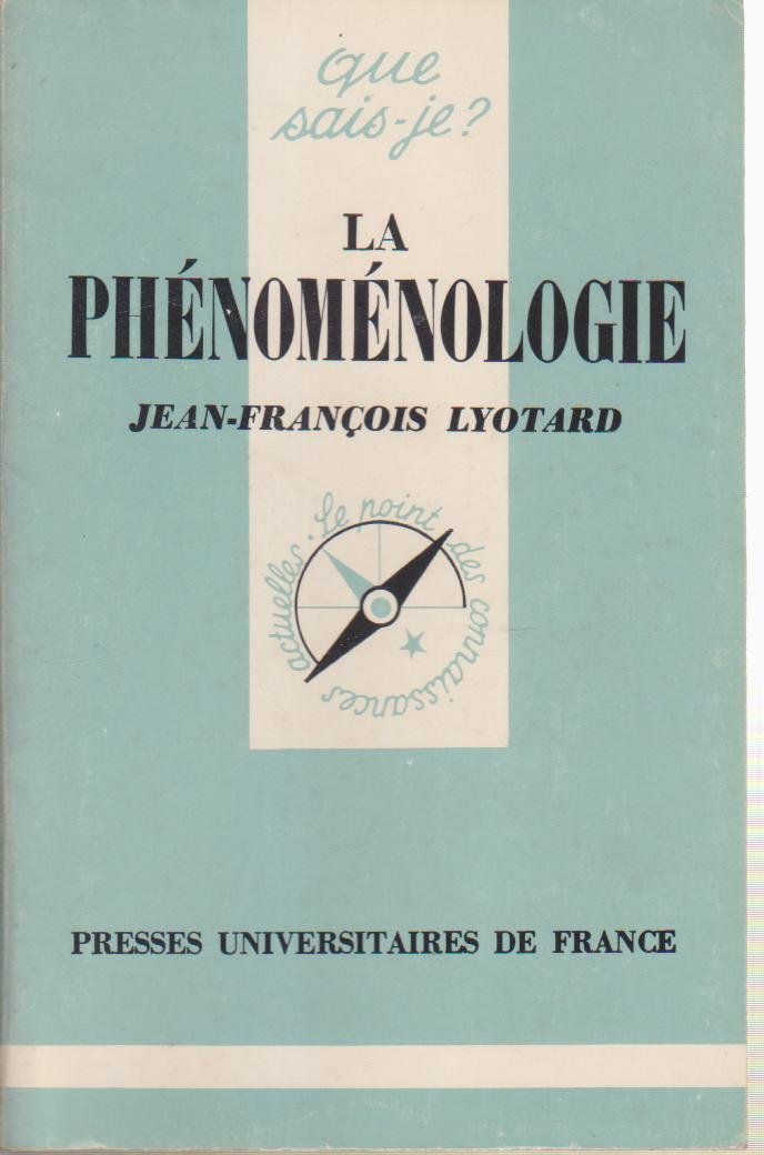 La phénoménologie book