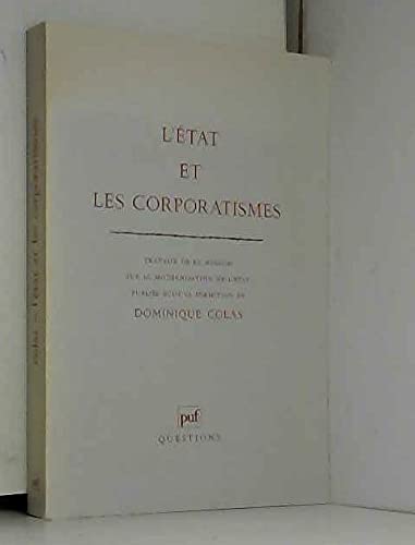L'Etat et les corporatismes : travaux de la mission sur la modernisation de l'Etat Law