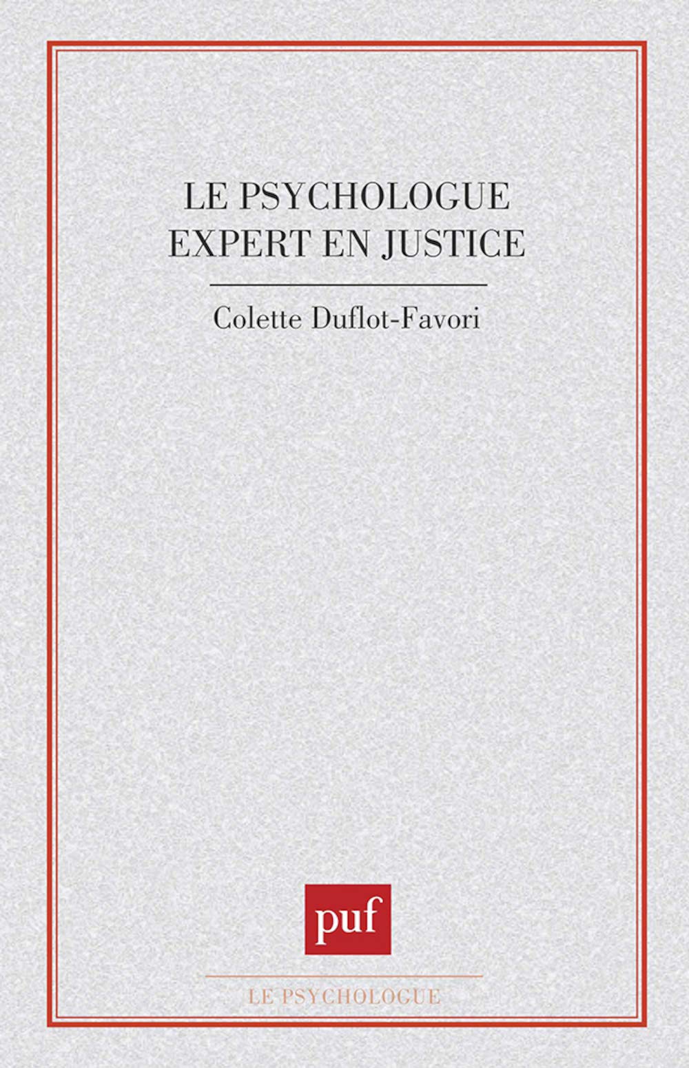 Psychologue expert en justice book