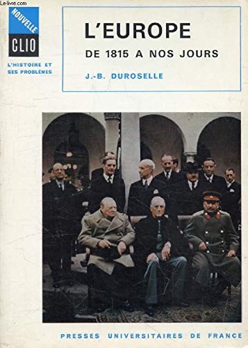 Europe de 1815 a nos jours (l') Books