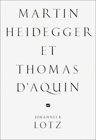 Martin Heidegger et Thomas d'Aquin: Homme, temps, être book