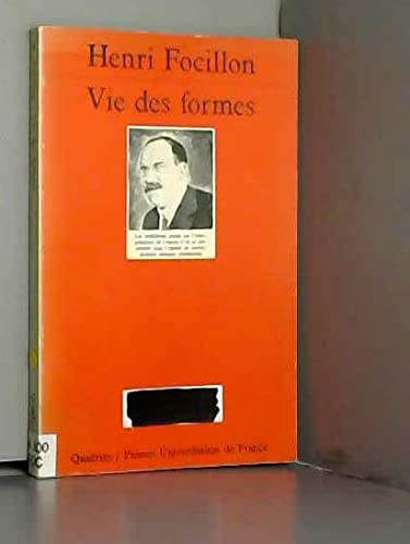 Vie des formes. suivi de Eloge de la main book