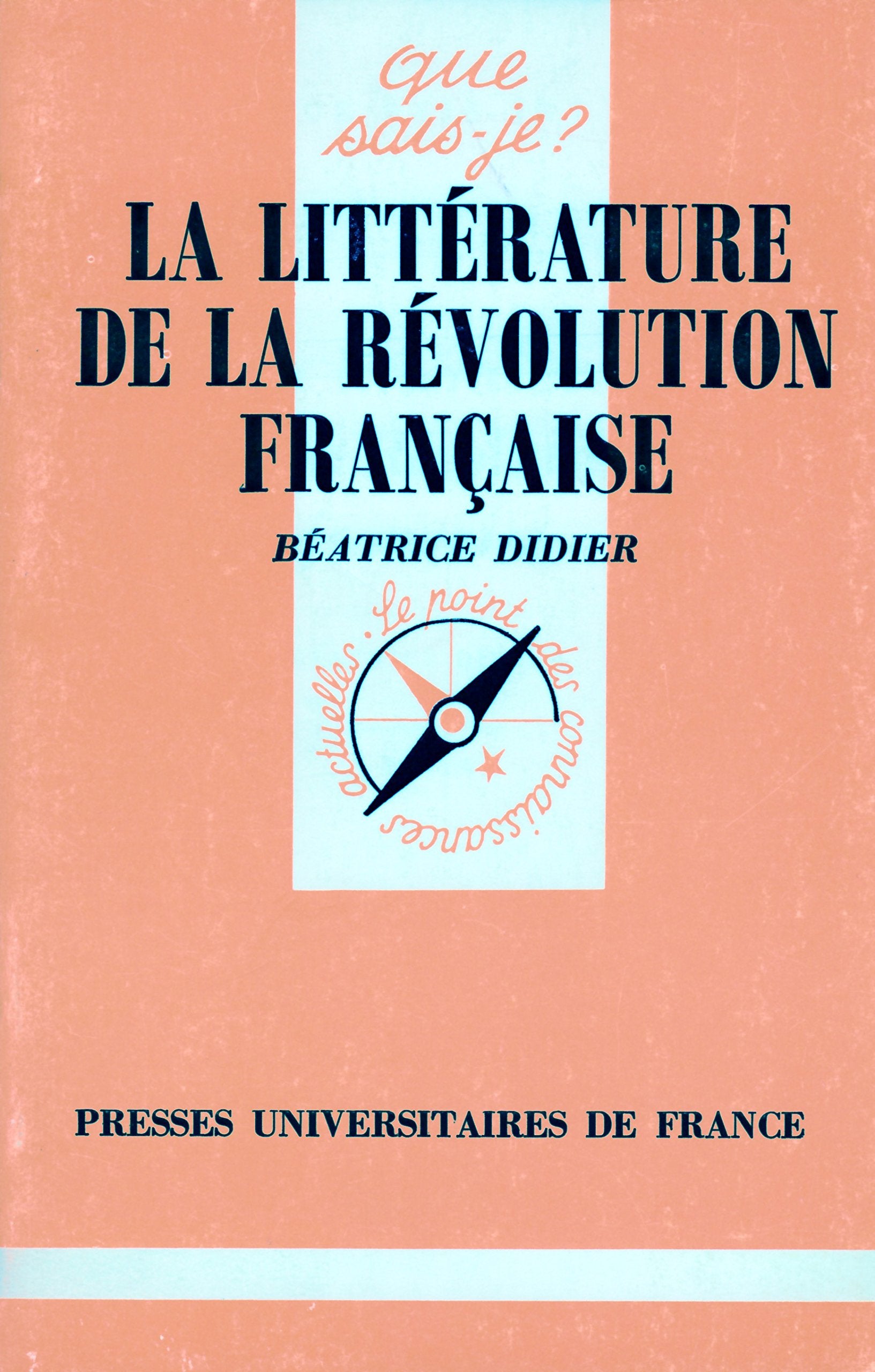 La Littérature de la Révolution française book