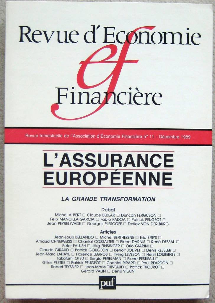 Rev.economie financiere 1990 n.11: 11 book