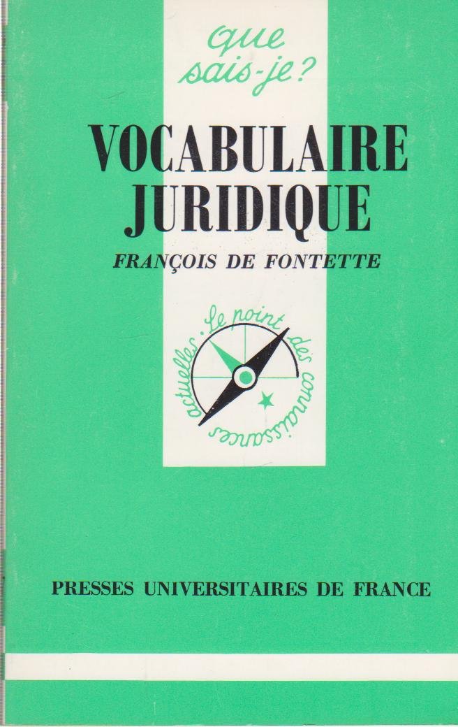 Vocabulaire juridique book
