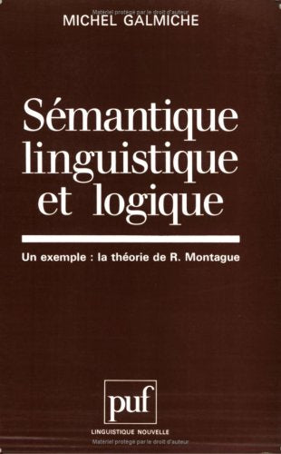 Sémantique linguistique et logique book