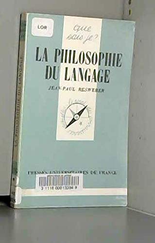 La Philosophie du langage Philosophy