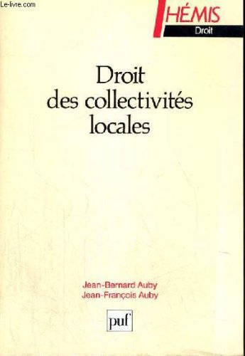 Droit des collectivites locales book