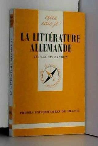 La Littérature allemande Books