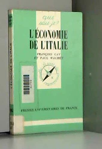 L'économie de l'Italie book