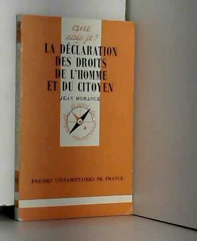 La déclaration des droits de l'homme et du citoyen - 26 août 1789 Law