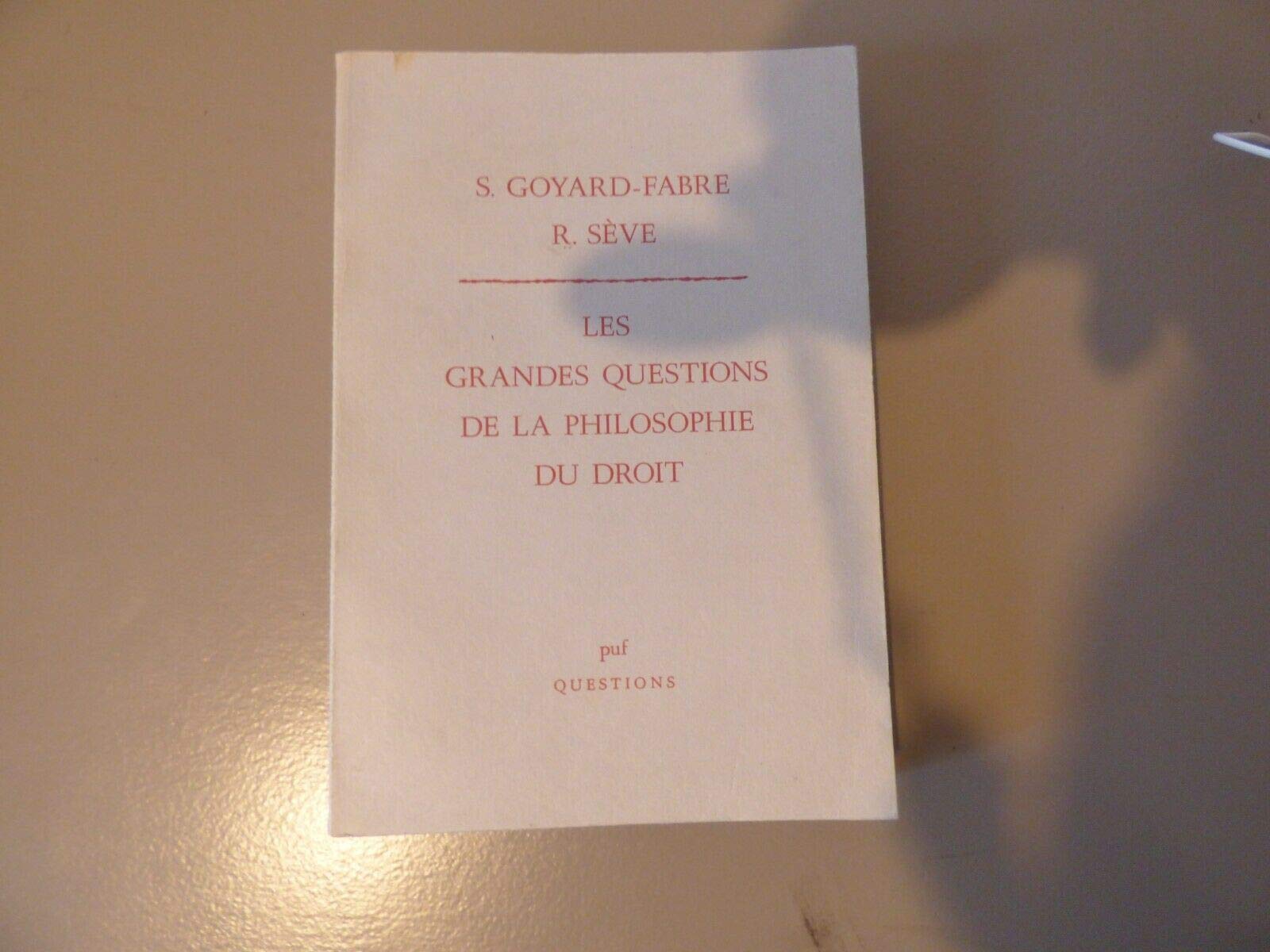 Les grandes questions de la philosophie du droit ( recueil de textes) book