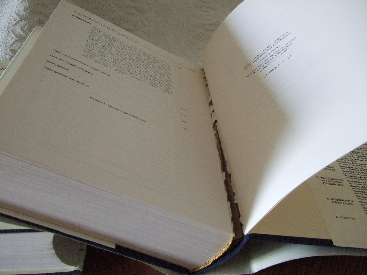 Dictionnaire critique de la communication (2 volumes) Reference Books