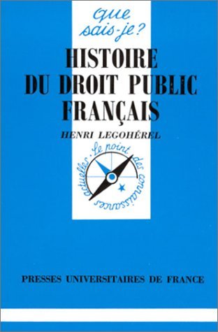 Histoire du droit public français Law