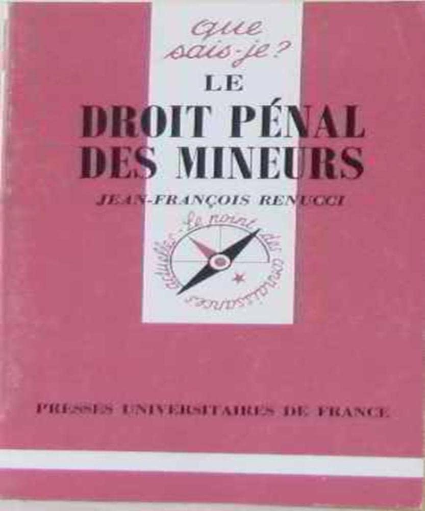 Le droit pénal des mineurs book