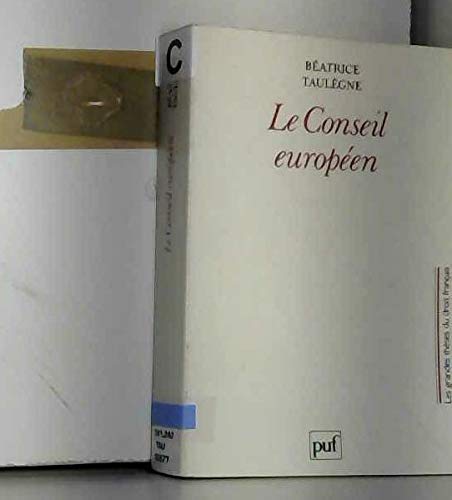 Le Conseil européen book