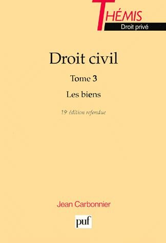 Droit civil Tome 03: Les biens Books