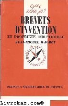 Brevets d'invention et propriété industrielle book