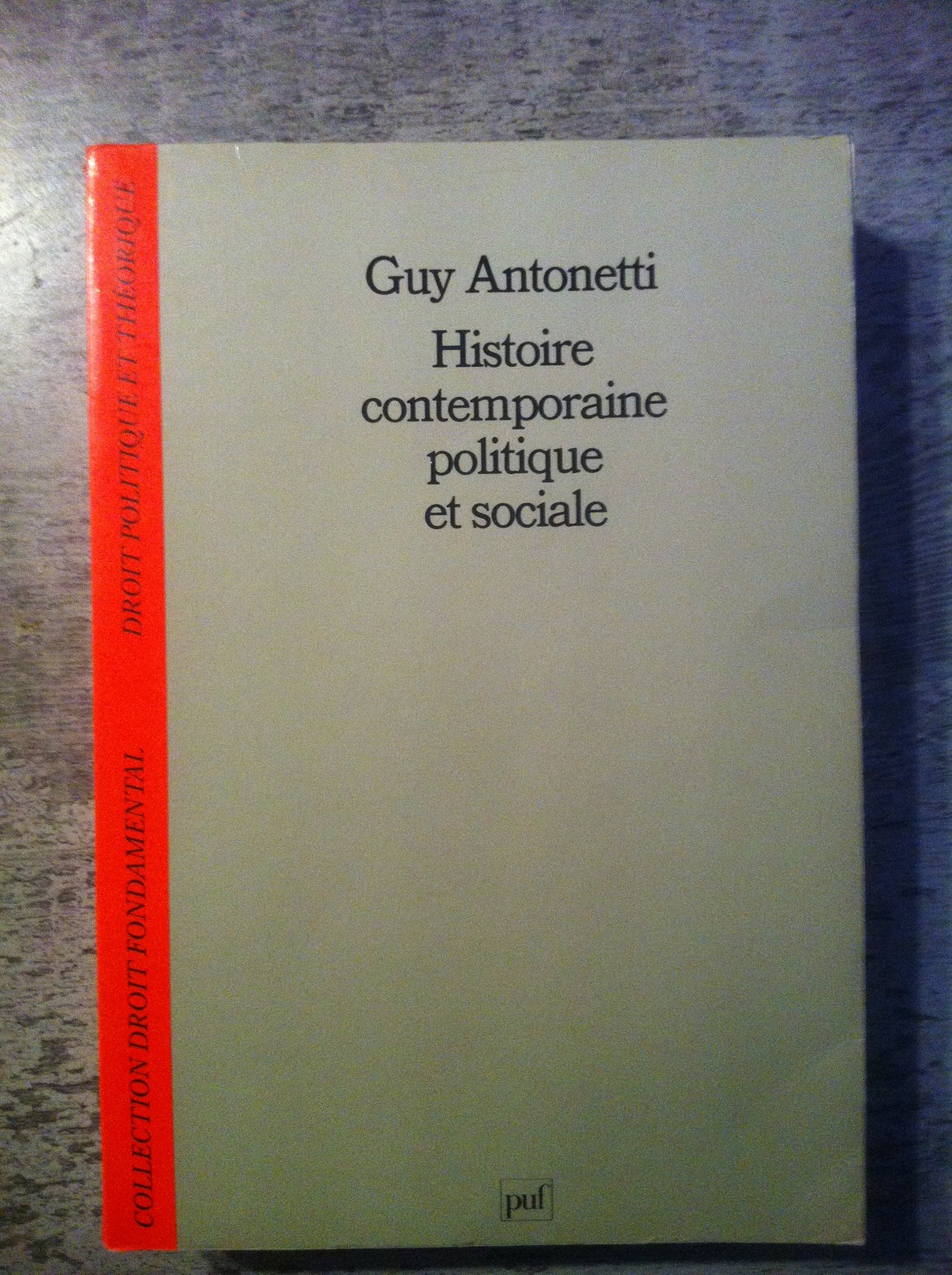 Histoire contemporaine politique et sociale Books