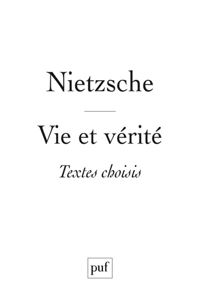 Product Image: Vie et vérité