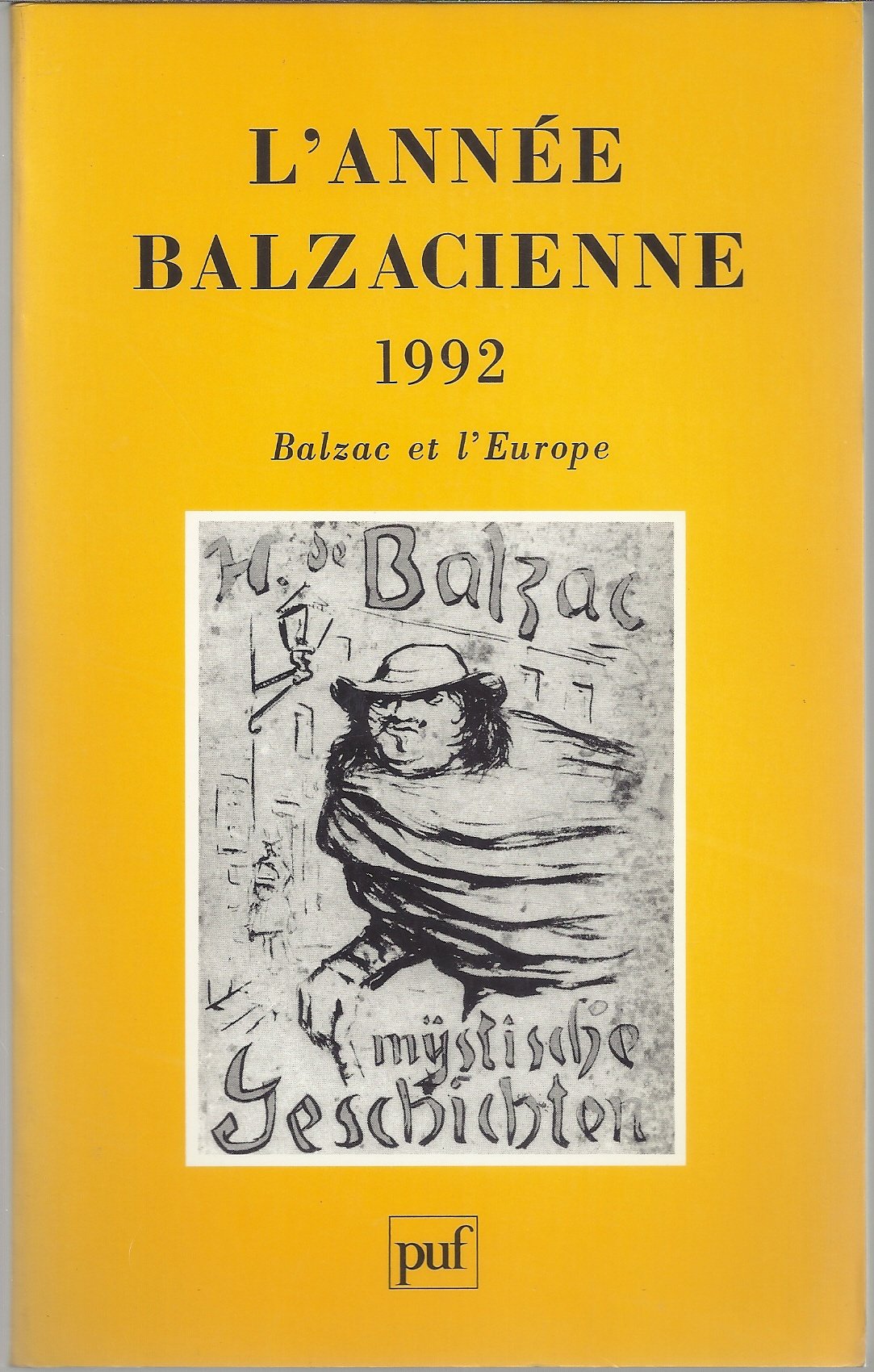 année balzacienne 1992, n° 13: Balzac et l'Europe Books