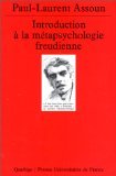 Introduction à la métapsychologie freudienne Psychology