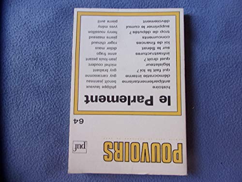 Pouvoirs, n° 64. Le Parlement book