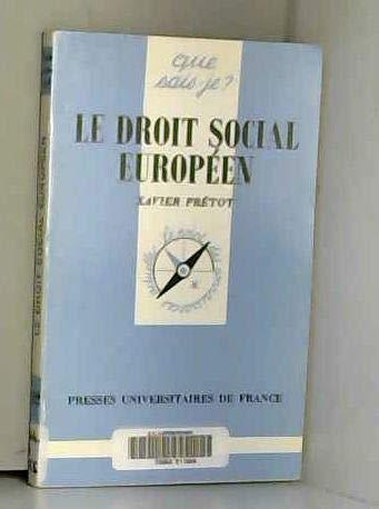 Le droit social européen book