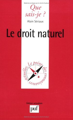 LE DROIT NATUREL QSJ 2806 Books