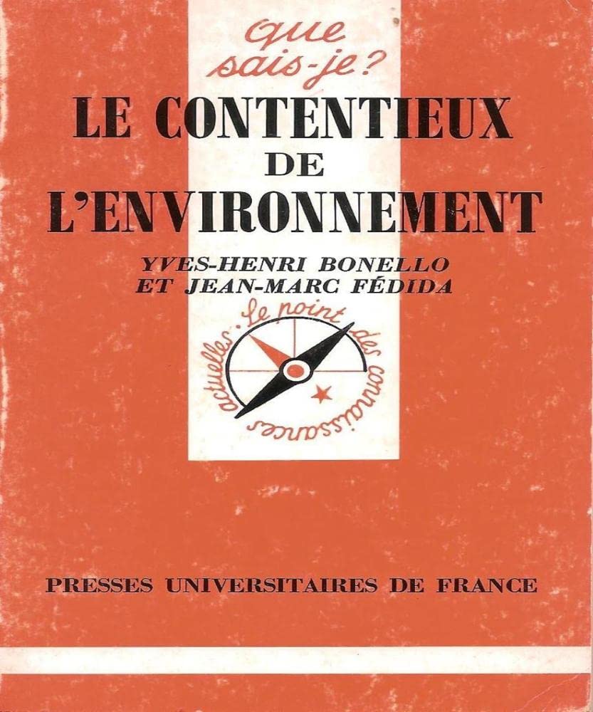 Le contentieux de l'environnement book