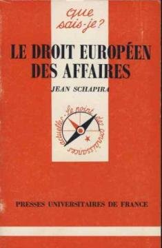 Le droit européen des affaires book