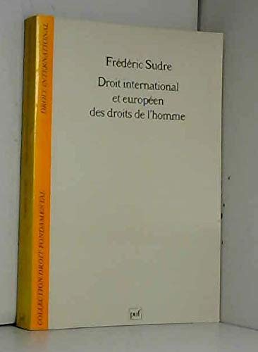 Droit international et européen des droits de l'Homme book