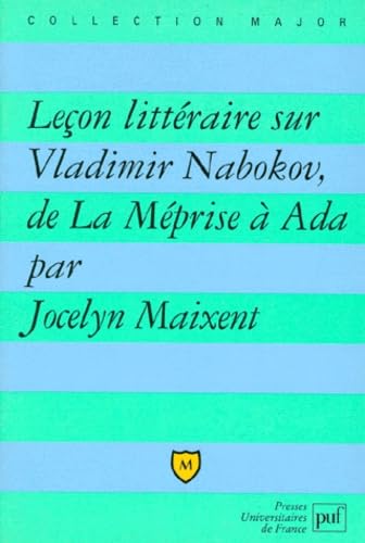 Leçon littéraire sur Vladimir Nabokov, de "La méprise" à "Ada" book