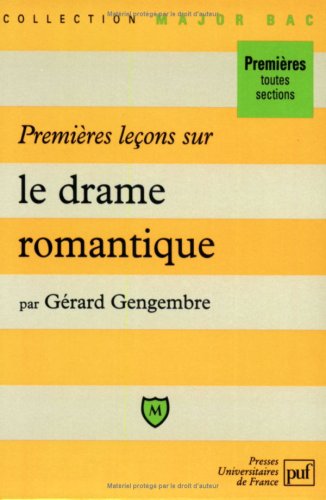 Premières leçons sur le drame romantique book