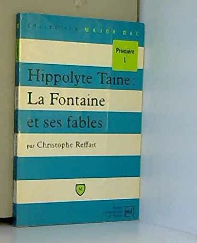 Hippolyte Taine : La Fontaine et ses fables book